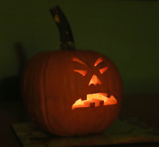 This year's jack-o'-lantern